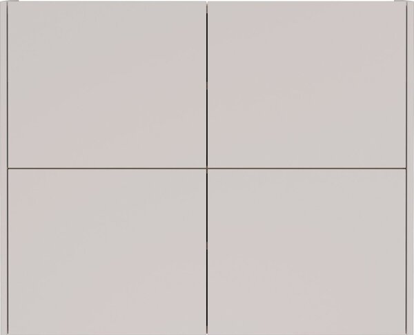 Kremowa szafka z matowym wykończeniem wisząca 97x79x27 cm Binetto – Germania