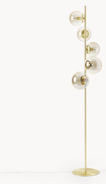 Lampa podłogowa ze szkła w stylu industrial Casey