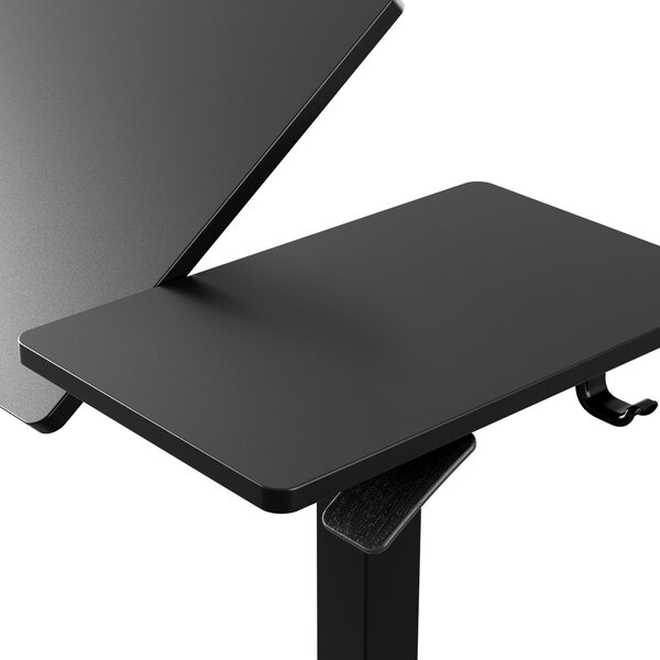 Stolik pod laptopa regulowany, mobilny, wielofunkcyjny, czarny: BILL