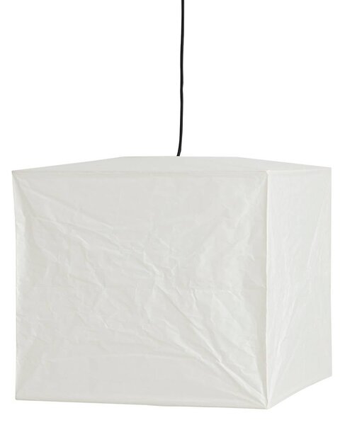 HAY Klosz lampy Cube, wysokość 40 cm, biały, papier Cube, biały / opal, papier / lunolit / lunopal, design