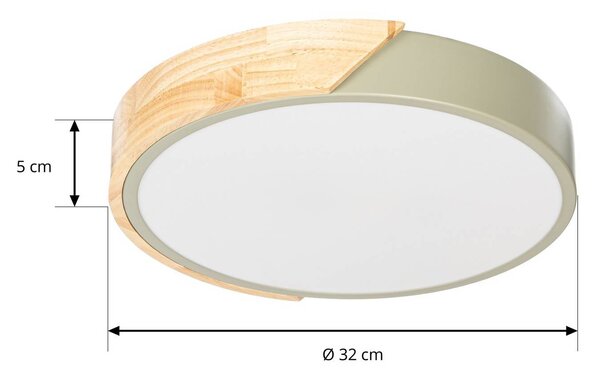 Lampa sufitowa Lynorri PRIOS, zielony, salon / jadalnia, tworzywo sztuczne, nowoczesny