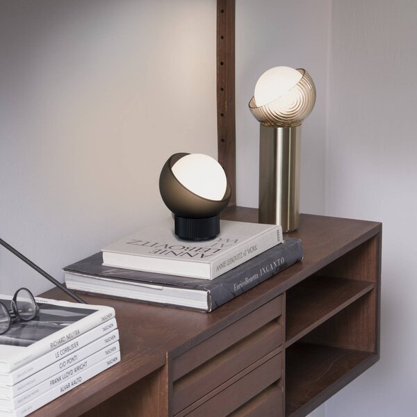 IDEAL LUX Lampa stołowa Bloom, mosiężny / złoty, salon / jadalnia, metal, nowoczesny