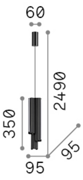 IDEAL LUX Lampa wisząca Dorica, możliwość ściemniania, mosiężny / złoty, salon / jadalnia, aluminium, nowoczesny