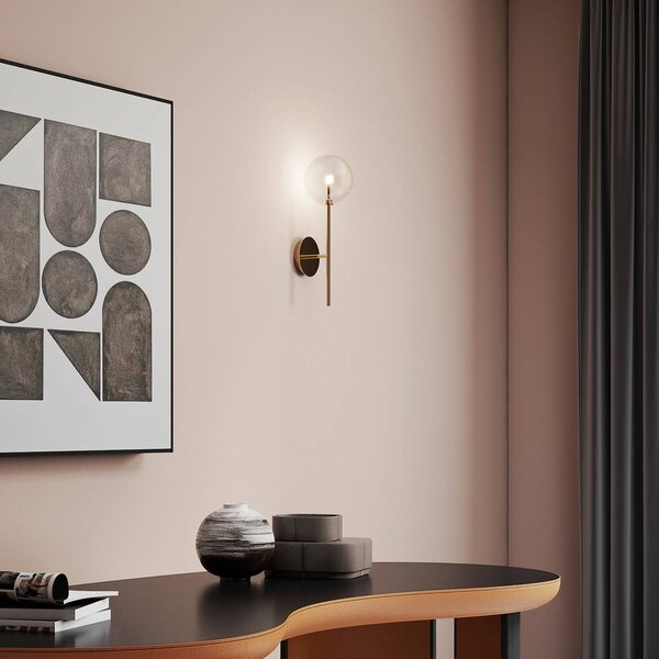 IDEAL LUX Kinkiet Equinoxe, mosiężny / złoty, salon / jadalnia, metal