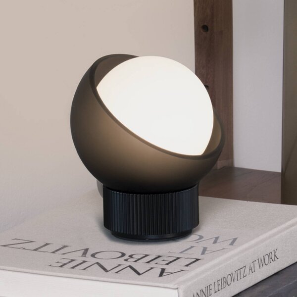 IDEAL LUX Lampa stołowa Bloom, czarny, salon / jadalnia, metal, nowoczesny