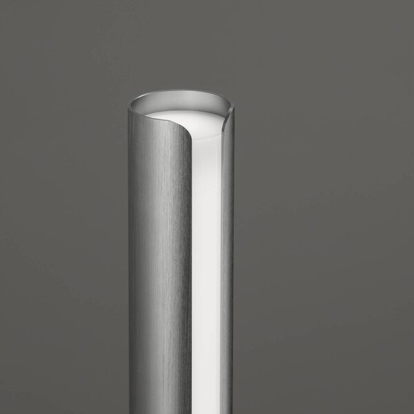 IDEAL LUX Lampa stołowa Dorica, możliwość ściemniania, aluminiowy / szary / cynkowy, salon / jadalnia, aluminium, nowoczesny