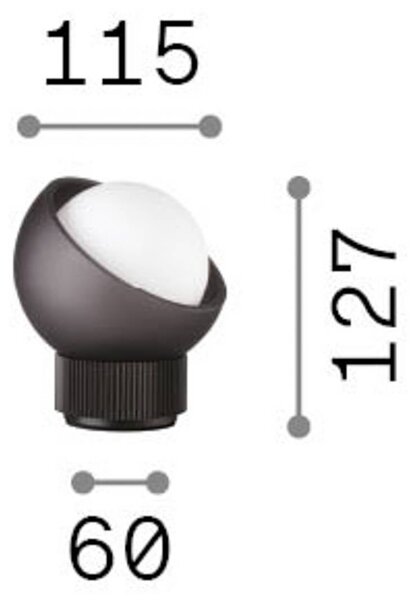 IDEAL LUX Lampa stołowa Bloom, mosiężny / złoty, salon / jadalnia, metal, nowoczesny