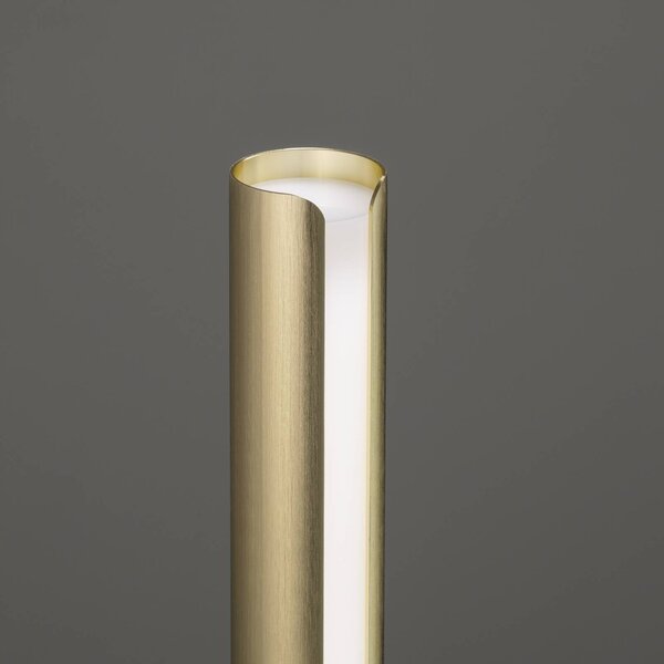 IDEAL LUX Lampa stołowa Dorica, możliwość ściemniania, mosiężny / złoty, salon / jadalnia, aluminium, nowoczesny