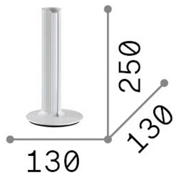 IDEAL LUX Lampa stołowa Dorica, możliwość ściemniania, mosiężny / złoty, salon / jadalnia, aluminium, nowoczesny