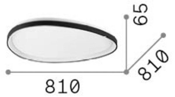 IDEAL LUX Lampa sufitowa Gemini, biały / opal, salon / jadalnia, metal, nowoczesny