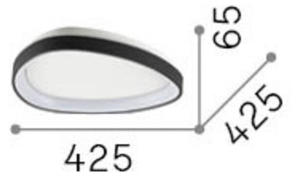 IDEAL LUX Lampa sufitowa Gemini, biały / opal, salon / jadalnia, metal, nowoczesny