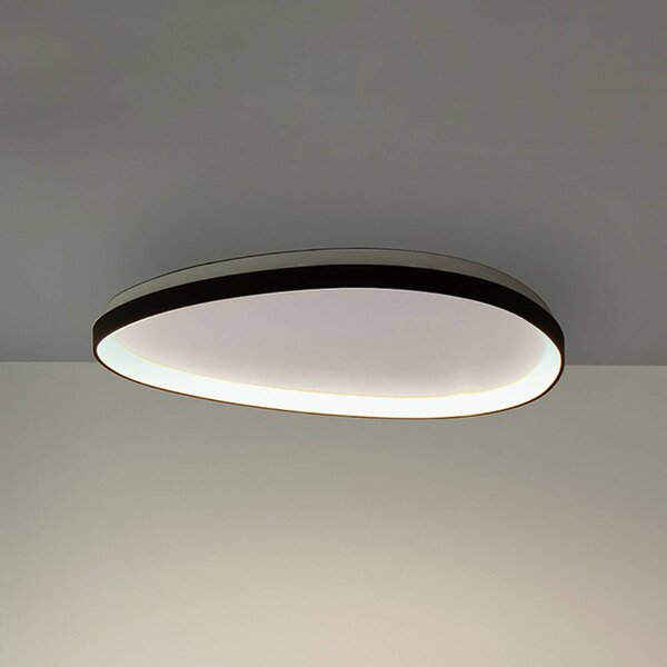 IDEAL LUX Lampa sufitowa Gemini, możliwość ściemniania, czarny, salon / jadalnia, metal, nowoczesny