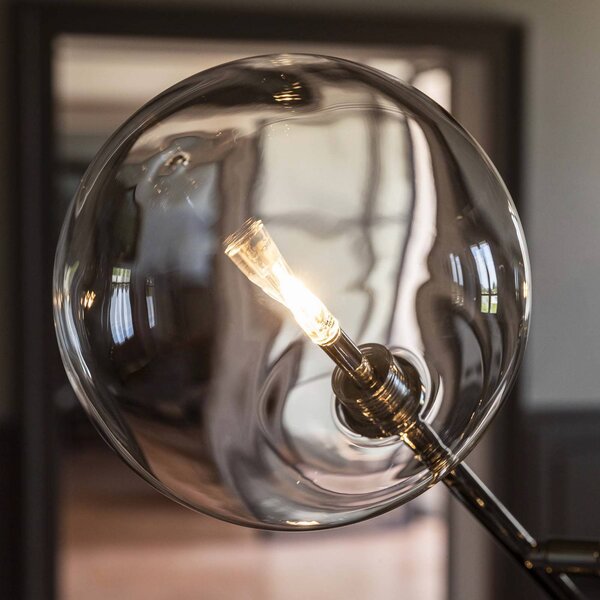 IDEAL LUX Lampa stojąca Equinoxe, chromowy / srebrny, salon / jadalnia, metal