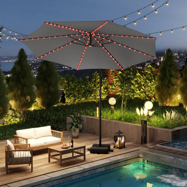 Parasol ogrodowy z LED