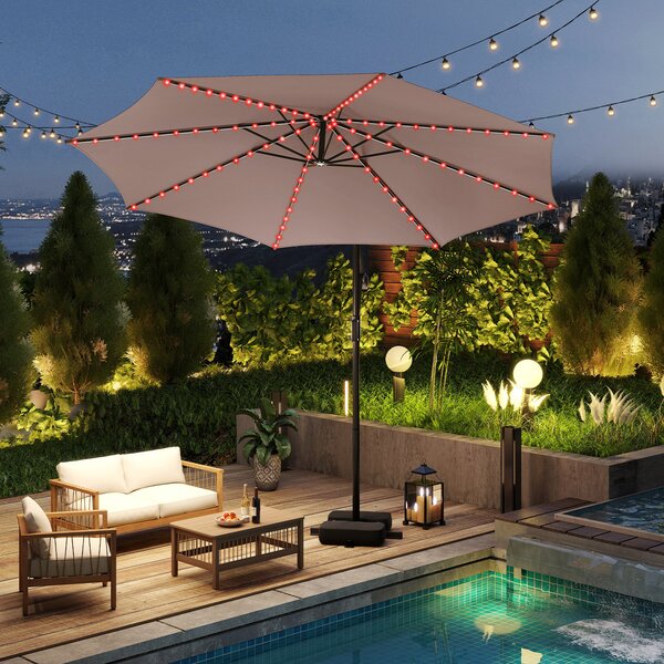Parasol ogrodowy z LED
