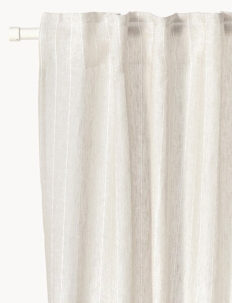 Zasłona z przelotką Birch, 2 szt., S 130 cm