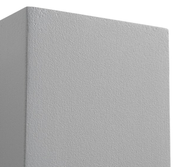 Kinkiet zewnętrzny Xava Lucande, możliwość ściemniania, aluminiowy / szary / cynkowy, aluminium, nowoczesny