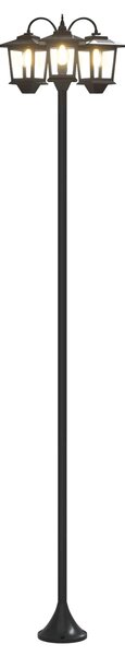 Lampion z 3 głowicami Czarny 16 x 16 x 187 cm Aluminium i ABS