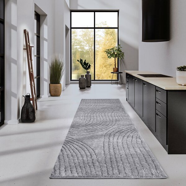 Szary chodnik 80x240 cm Pigment Light Grey – Elle Decoration