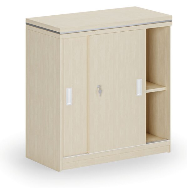 Szafka przesuwna ARRISTO LUX, 800 x 400 x 836 mm, brzoza