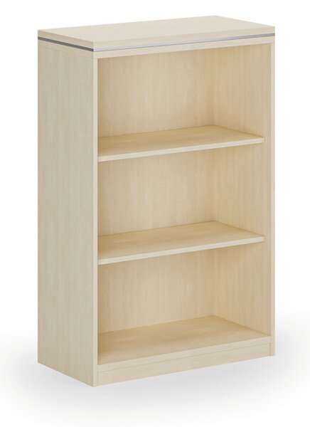 Regał biurowy ARRISTO LUX, 800 x 400 x 1236 mm, brzoza