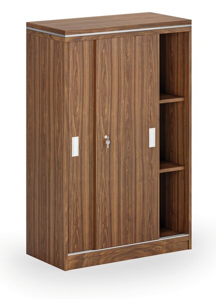 Szafa przesuwna ARRISTO LUX, 800 x 400 x 1236 mm, orzech
