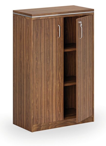 Szafa biurowa ARRISTO LUX, 800 x 400 x 1236 mm, orzech