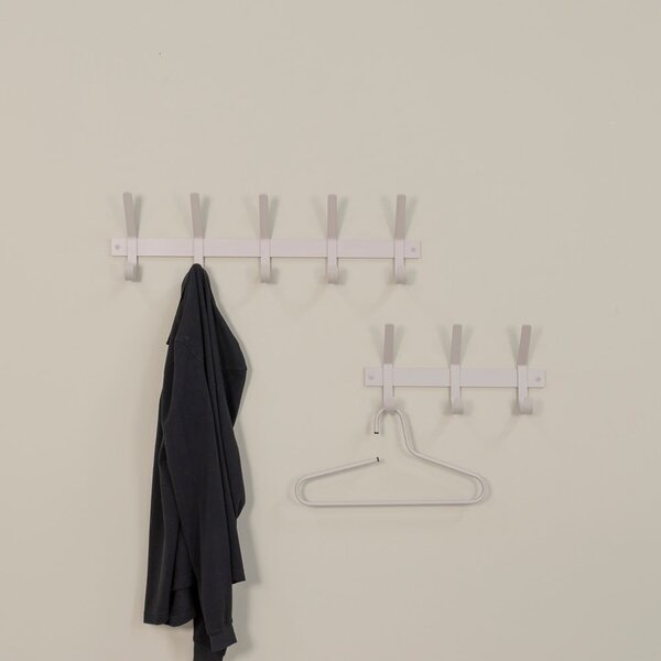 Szarobrązowy metalowy wieszak ścienny 70 cm Dexter – Spinder Design