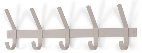 Szarobrązowy metalowy wieszak ścienny 70 cm Dexter – Spinder Design