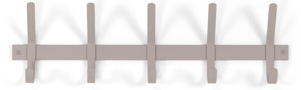 Szarobrązowy metalowy wieszak ścienny 70 cm Dexter – Spinder Design