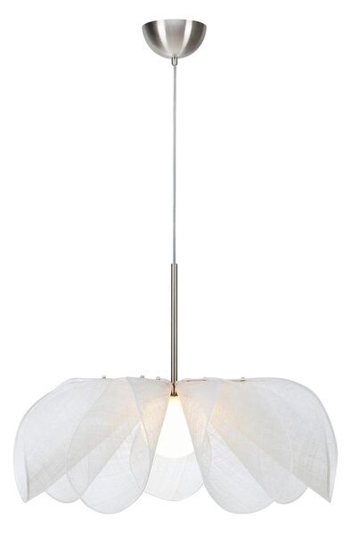 Biała lampa wisząca ze szklanym kloszem ø 75 cm Styrka – Markslöjd