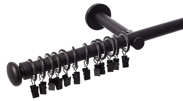 Karnisz pojedynczy Modern black matt 160cm