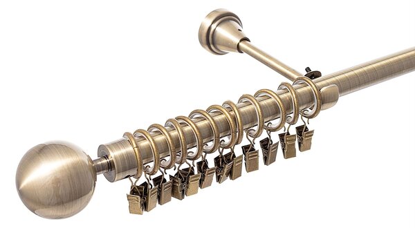 Karnisz pojedynczy Elegant antique brass 160cm