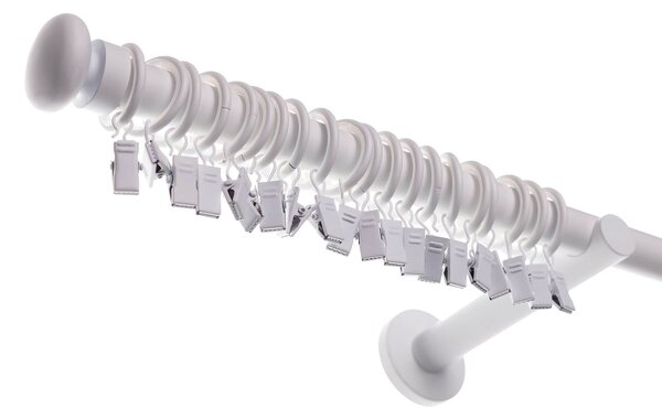 Karnisz pojedynczy Modern white matt 160cm