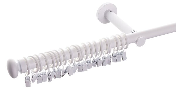 Karnisz pojedynczy Modern white matt 160cm