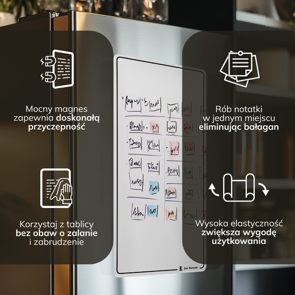 Flipchart magnetyczny duży, 400x800 mm, zestaw 2 szt: MAGNETO
