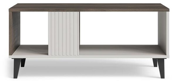 Ława do salonu z półką kaszmir z orzechem | Umeblowana.com