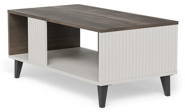 Ława do salonu z półką kaszmir z orzechem | Umeblowana.com