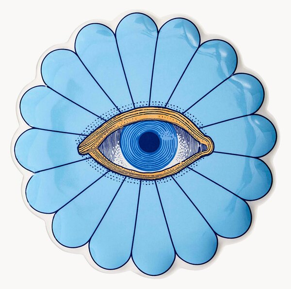 Komplet talerzy deserowych z porcelany Fleur, 4 elem