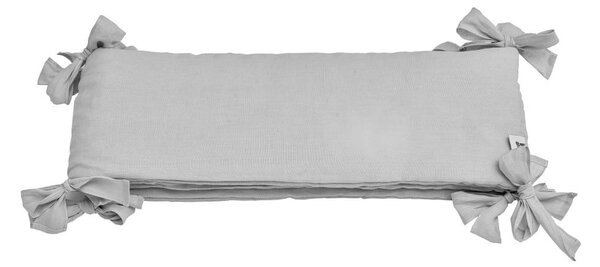 Bellamy Lniany szary ochraniacz do łóżeczka STONE GRAY