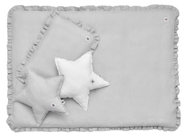 Bellamy Lniana poduszka dekoracyjna STAR STONE GRAY
