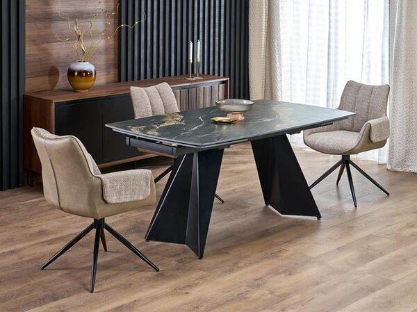 Brązowy fotel jadalniany loft | Umeblowana.com