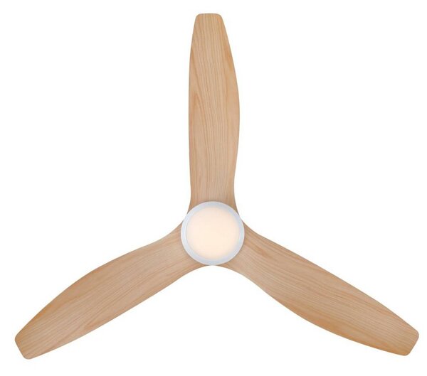 Westinghouse Wentylator sufitowy LED 7316140, DC, cichy, 132 cm, możliwość ściemniania, jasne drewno, salon / jadalnia, tworzywo sztuczne, nowoczesny