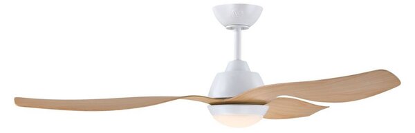 Westinghouse Wentylator sufitowy LED 7316140, DC, cichy, 132 cm, możliwość ściemniania, jasne drewno, salon / jadalnia, tworzywo sztuczne, nowoczesny