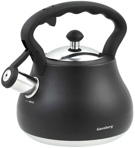Czarny elegancki czajnik z gwizdkiem 2,7L 60cm R4-E57