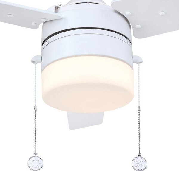 Westinghouse Lampa do wentylatora sufitowego 7316640, biały mat/brzoza 7316640, biały / opal, salon / jadalnia, tworzywo sztuczne, nowoczesny