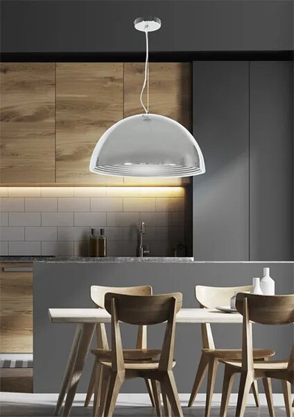 Nowoczesna szara lampa wisząca 30 cm - D148 B8-K12