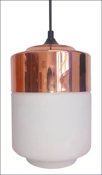 Miedziana nowoczesna lampa wisząca E6-M89
