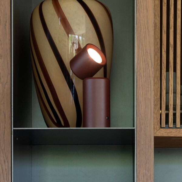 IT´S ABOUT ROMI Lampa stołowa Milan, możliwość ściemniania, czerwony, salon / jadalnia, aluminium, nowoczesny