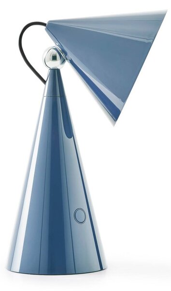 Tom Dixon Lampa stołowa POSE, możliwość ściemniania, niebieski, salon / jadalnia, tworzywo sztuczne, design